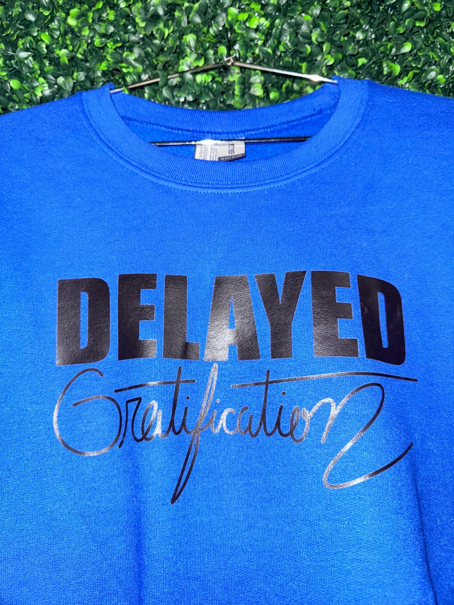 Delayed Gratification - Blue Sweatshirt