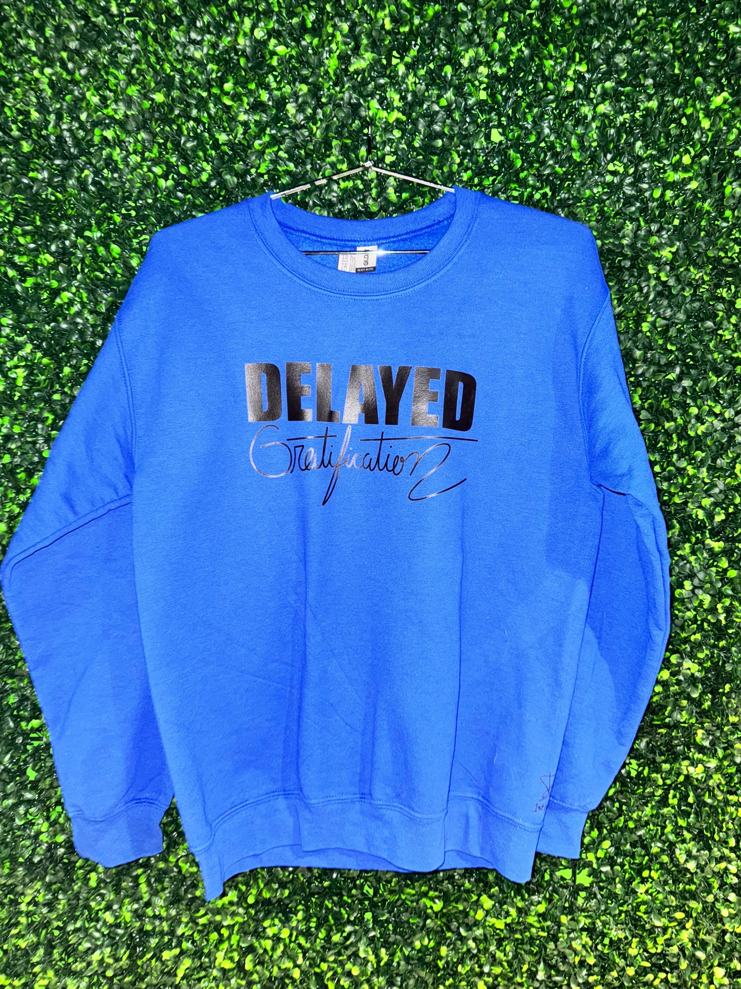 Delayed Gratification - Blue Sweatshirt